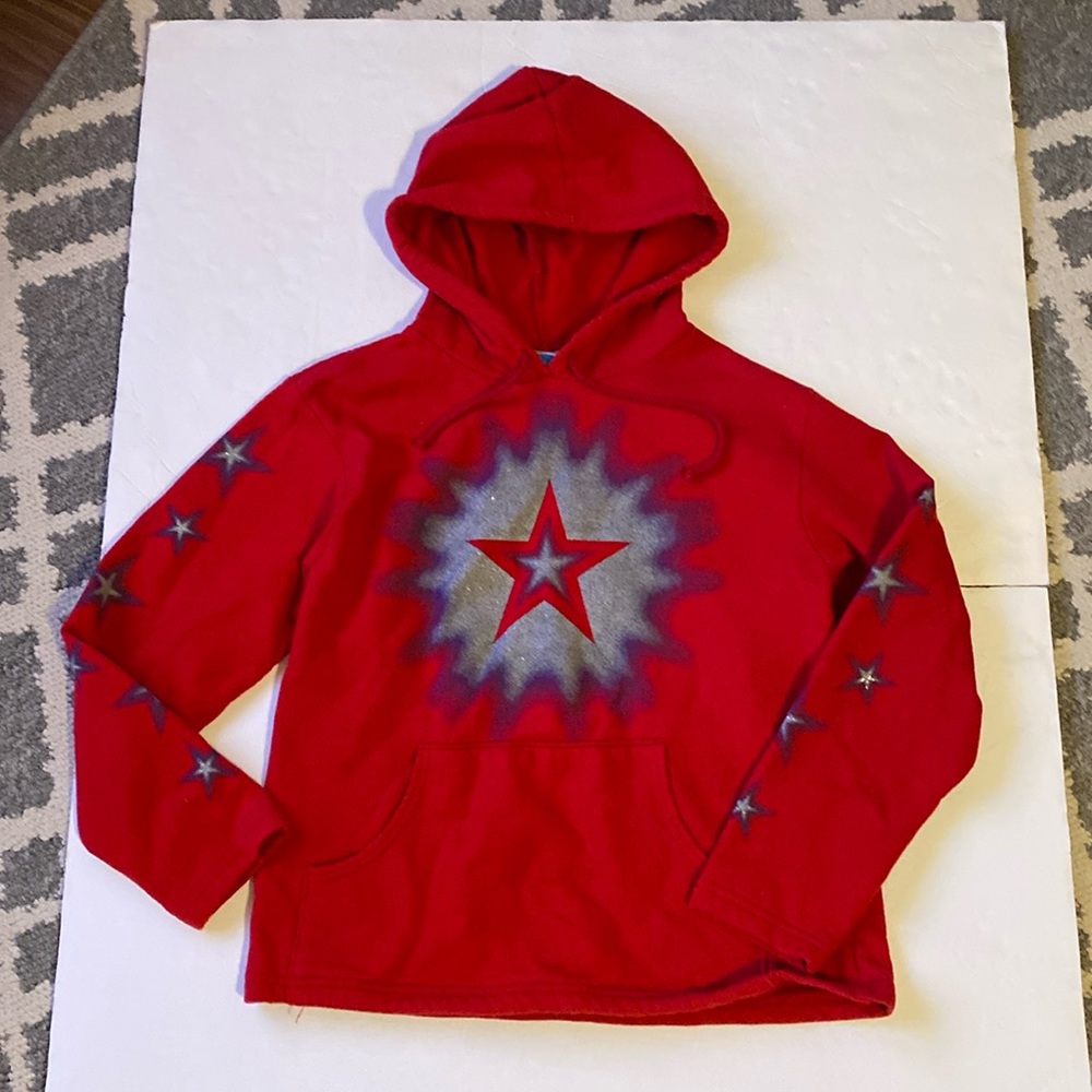 4/$20 Red hoodie sweatshirt size large 14-16
